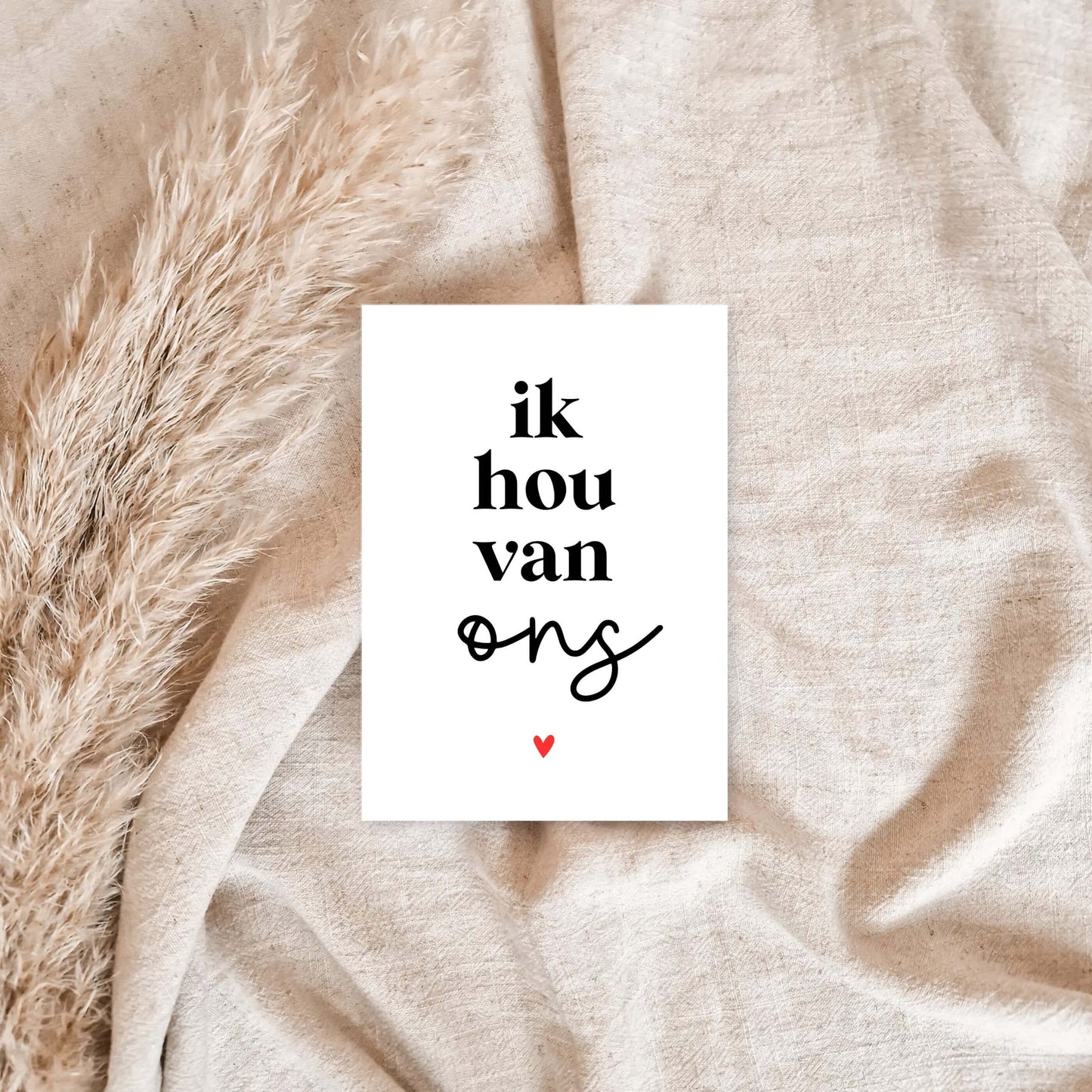 Ansichtkaart | Ik Hou Van Ons