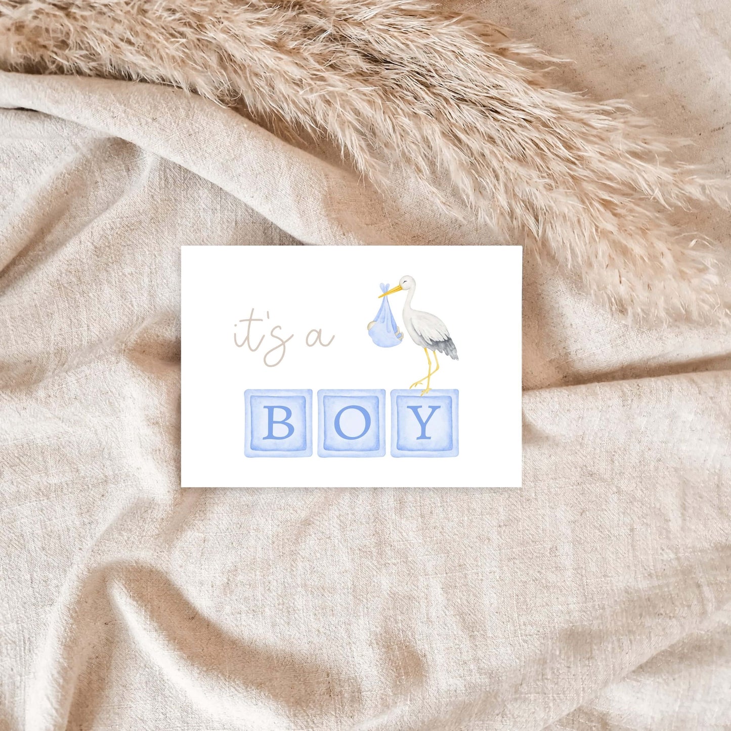 Ansichtkaart | Geboorte | It's A Boy/Girl