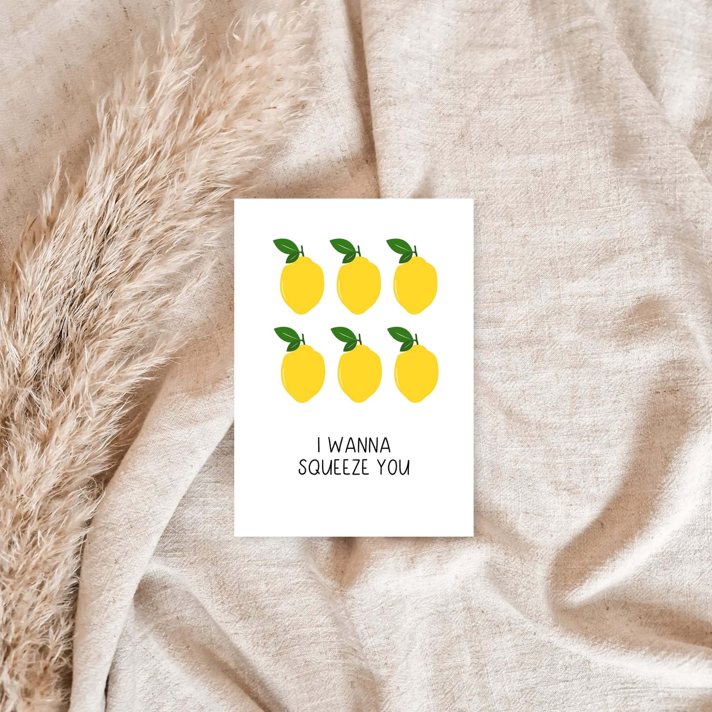 Ansichtkaart | Valentijnsdag | I Wanna Squeeze You