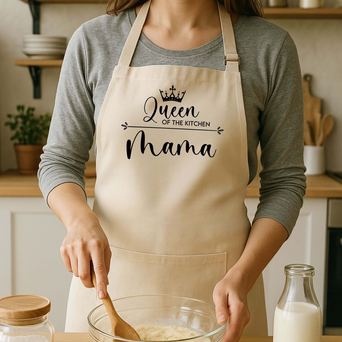 Schort met naam | Queen of the kitchen mama