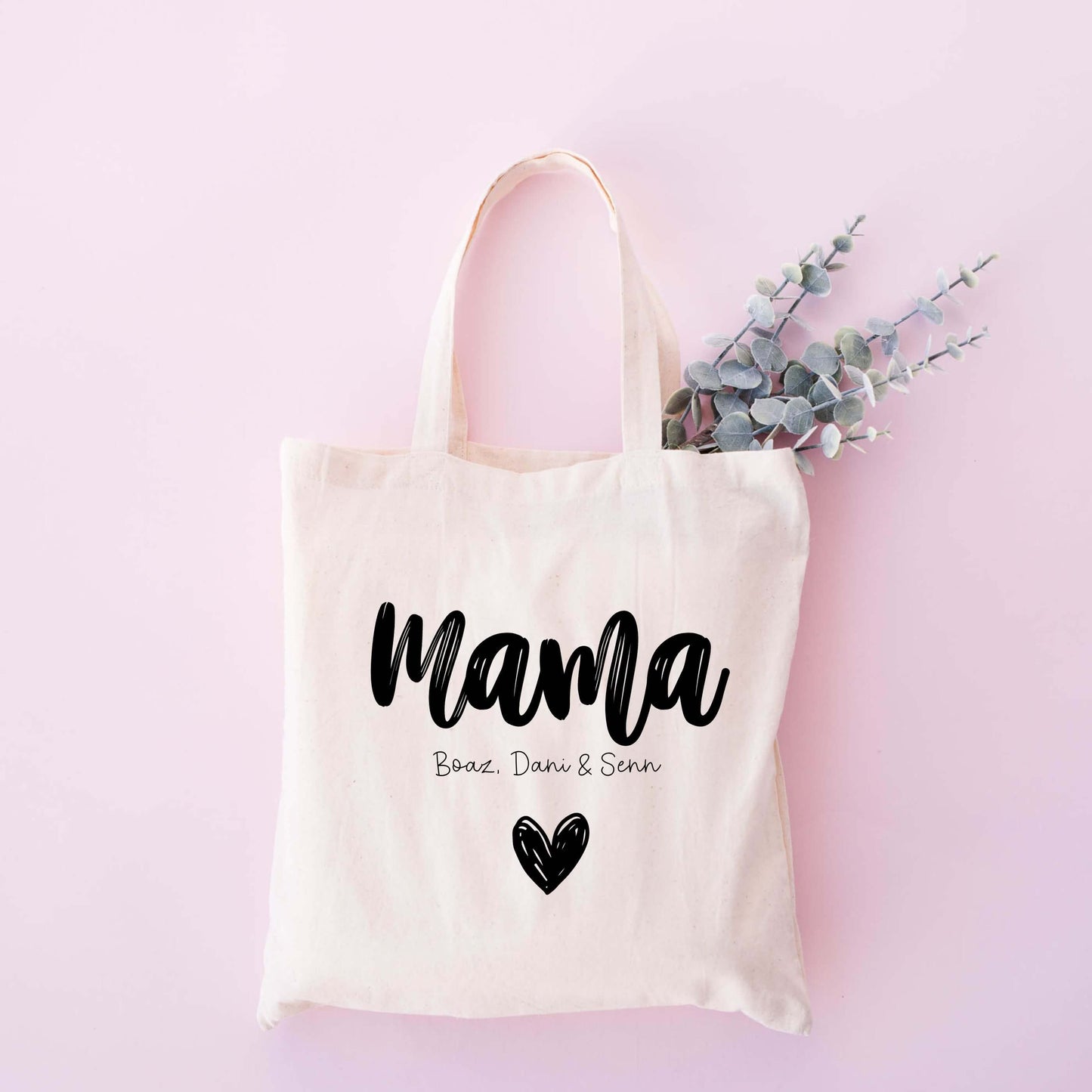 katoenen tas met naam mama