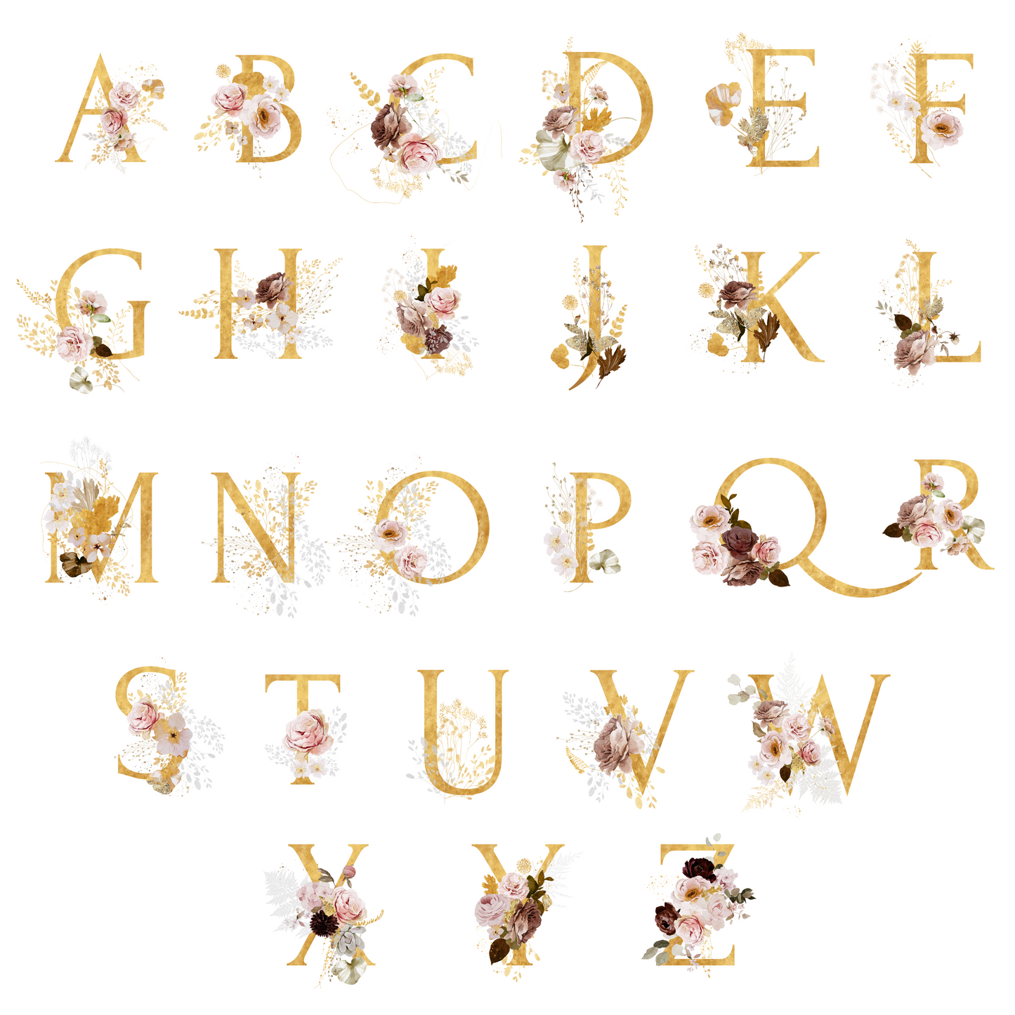 Geboorteposter | Letter Met Naam & Datum