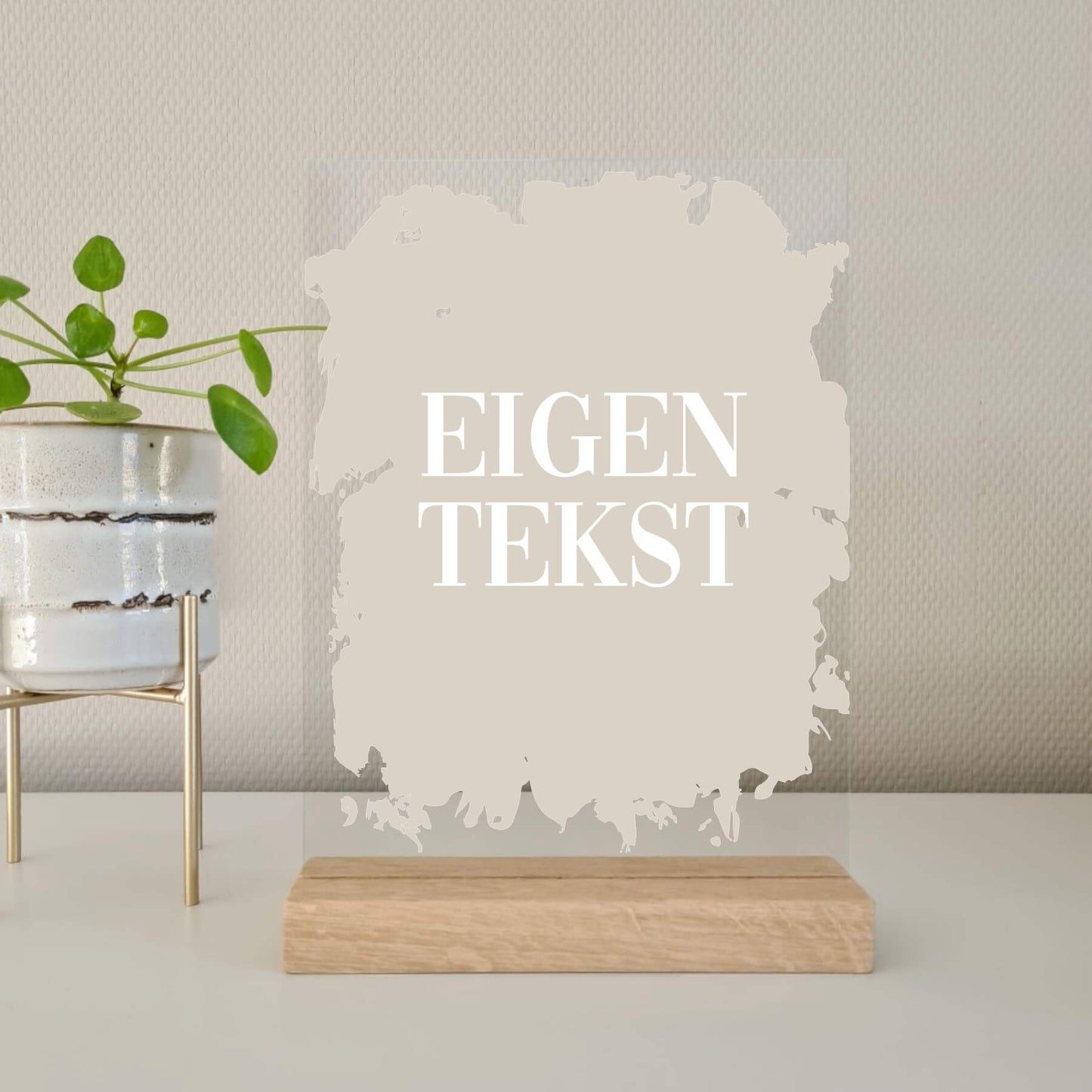 acrylbord met eigen tekst