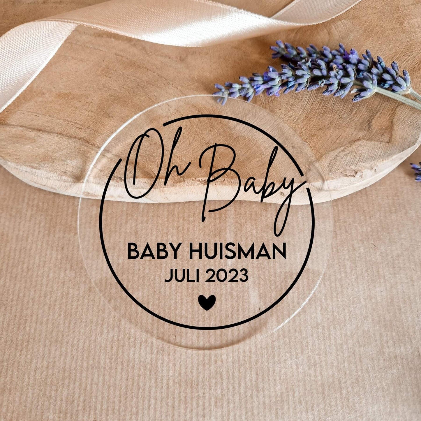 Acryl Schijf | Oh Baby