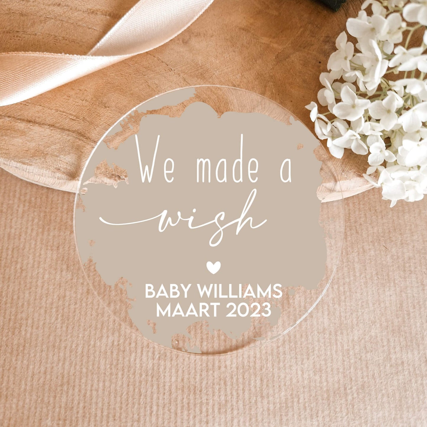 Acryl Schijf | We Made A Wish | Sierlijk
