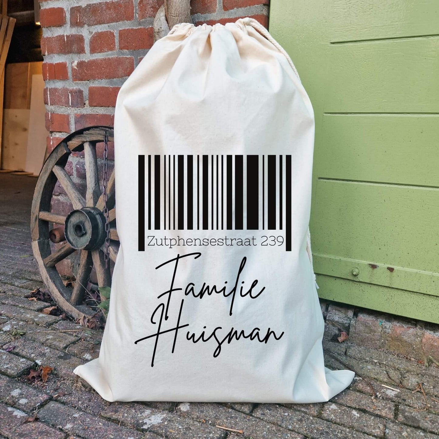 Cadeauzak Sinterklaas | Streepjescode