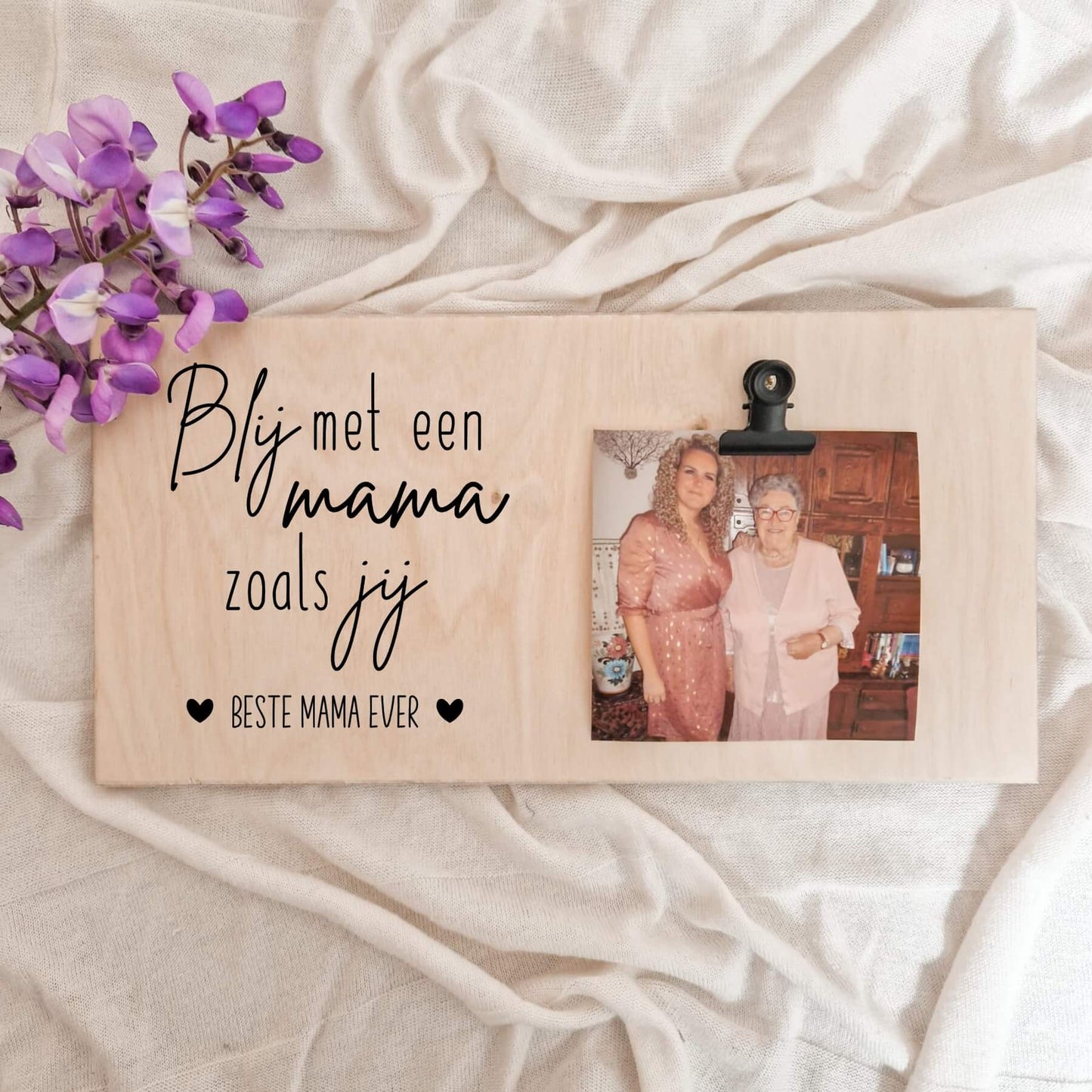 Fotoplank Moederdag blij met een mama zoals jij