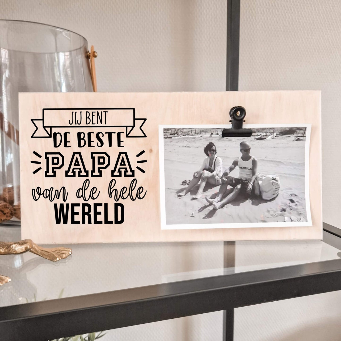 Fotoplank vaderdag jij bent de beste papa van de hele wereld