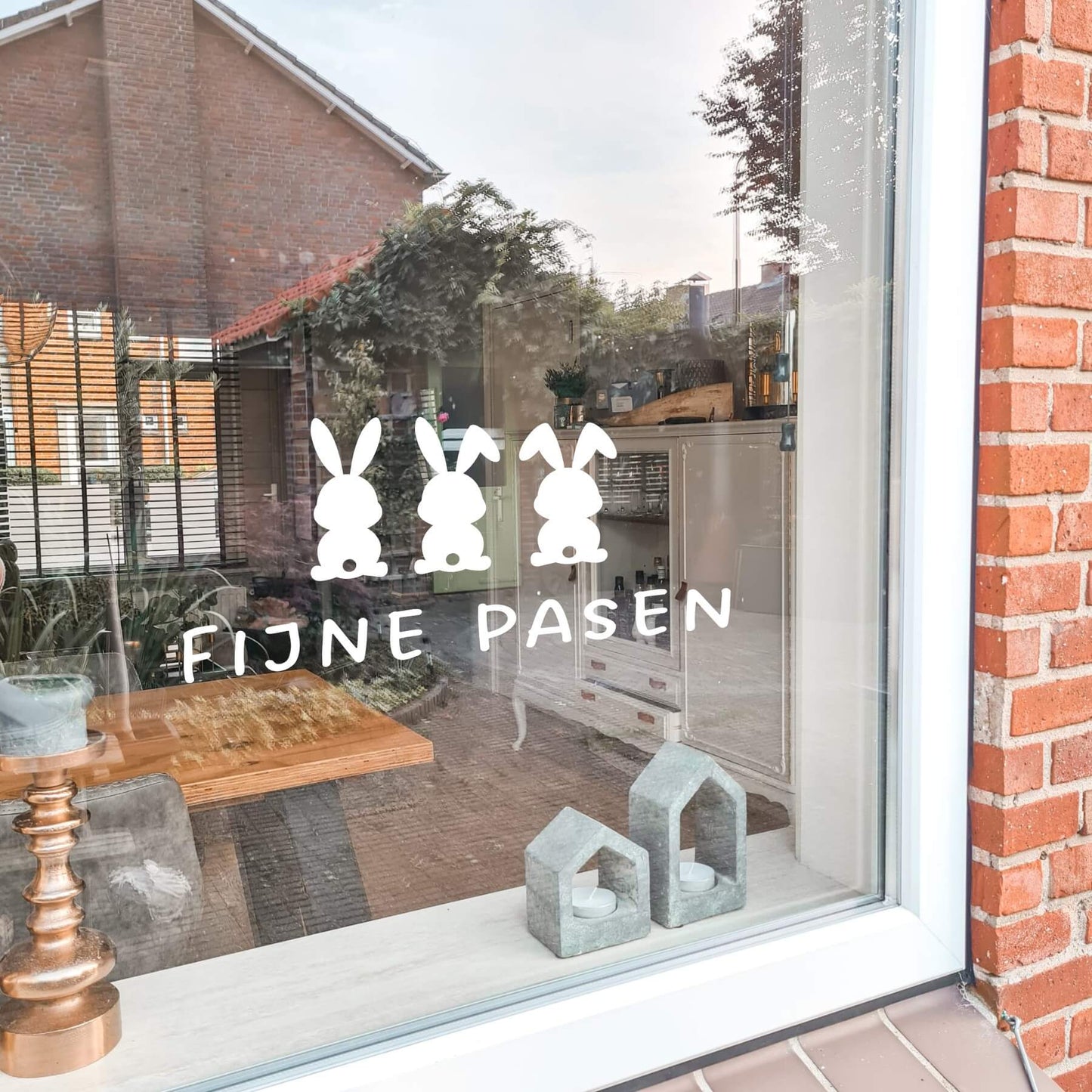 Raamsticker Pasen | Fijne Pasen | Paashazen