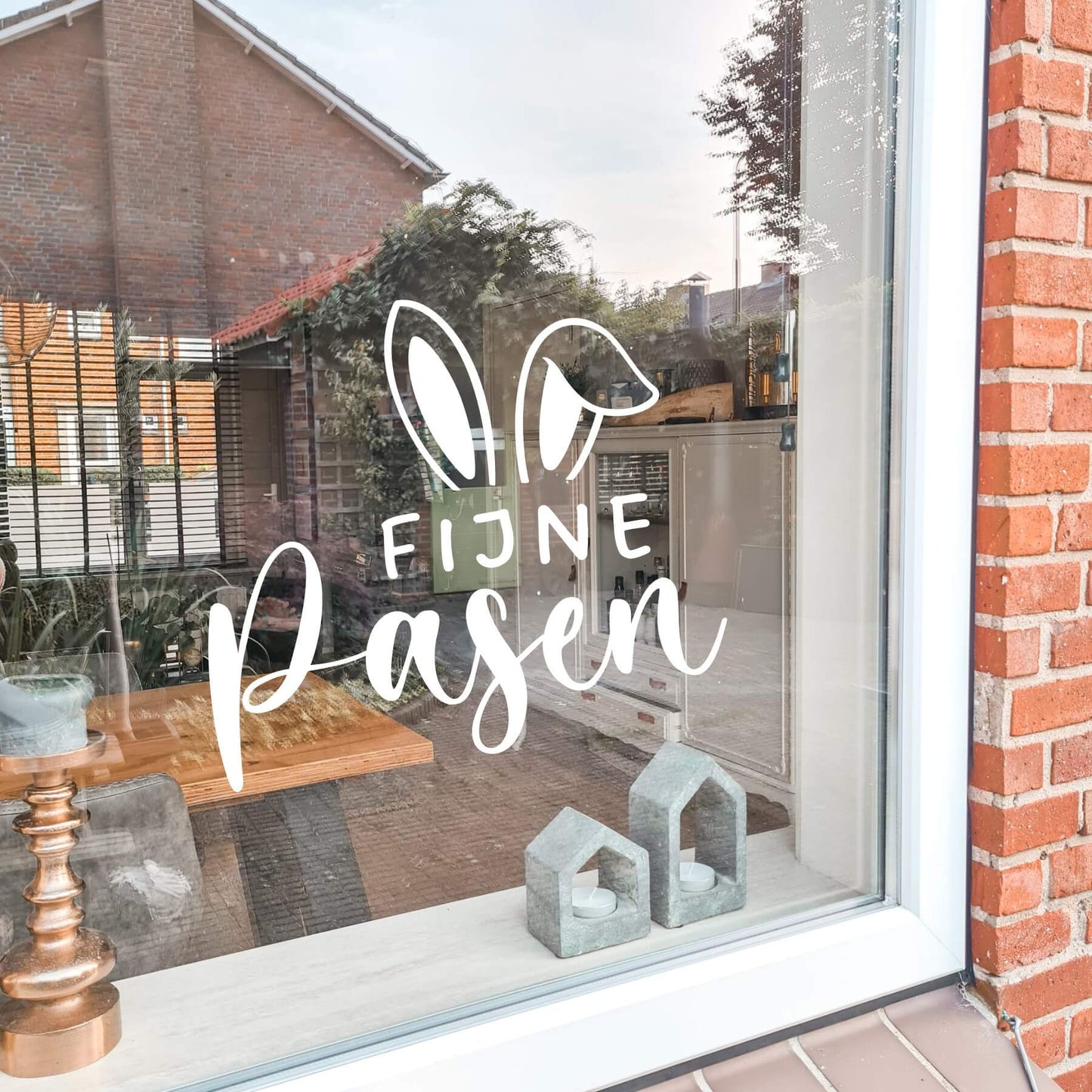 Raamsticker Pasen | Fijne Pasen | Oren