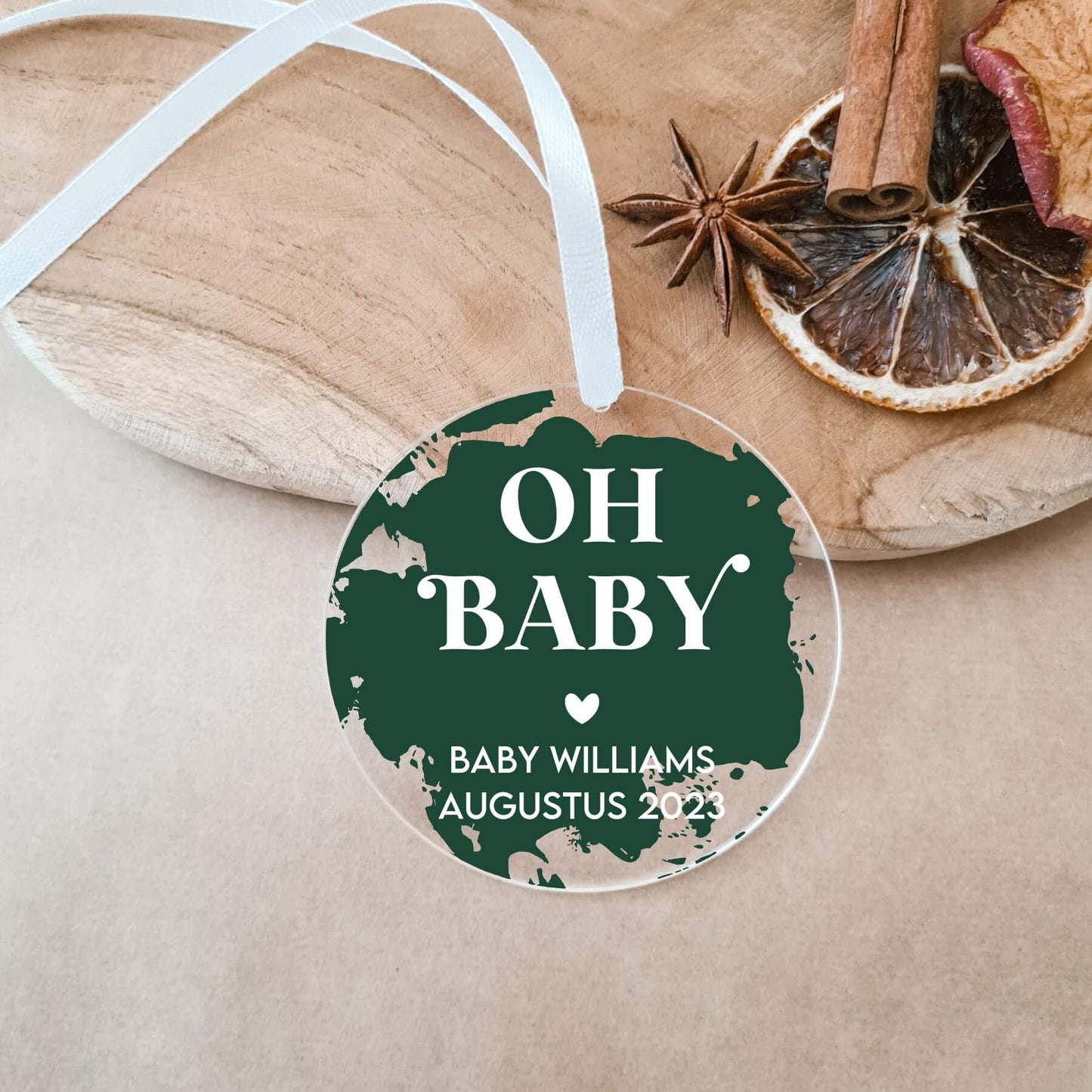 Zwangerschapsaankondiging | Kerstbal | Oh Baby