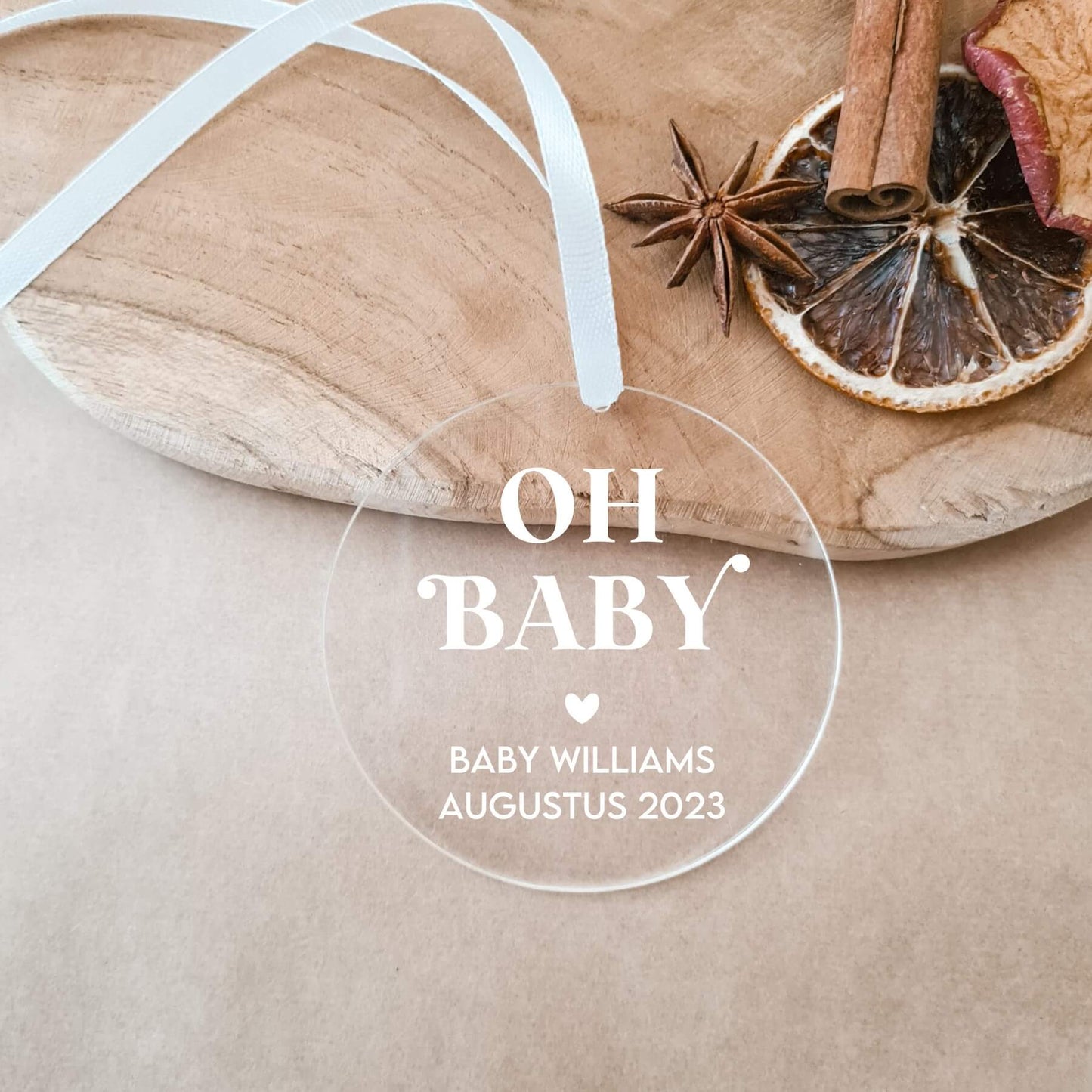 Zwangerschapsaankondiging | Kerstbal | Oh Baby