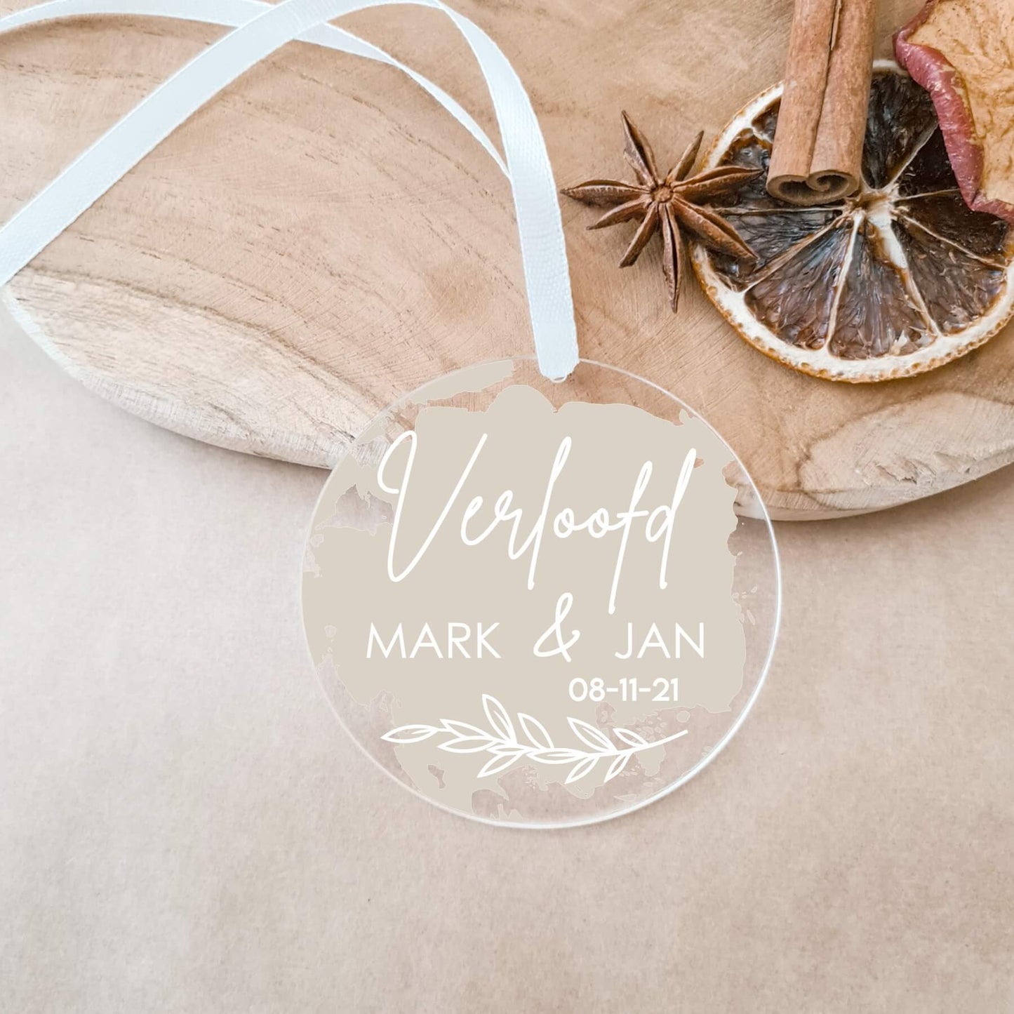 Kerstbal Met Naam | Verloofd