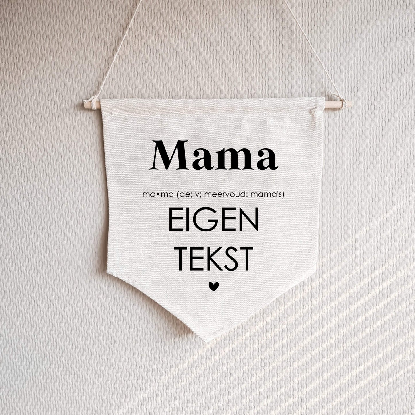 Banner | Mama/Oma Woordenboek | Eigen Tekst