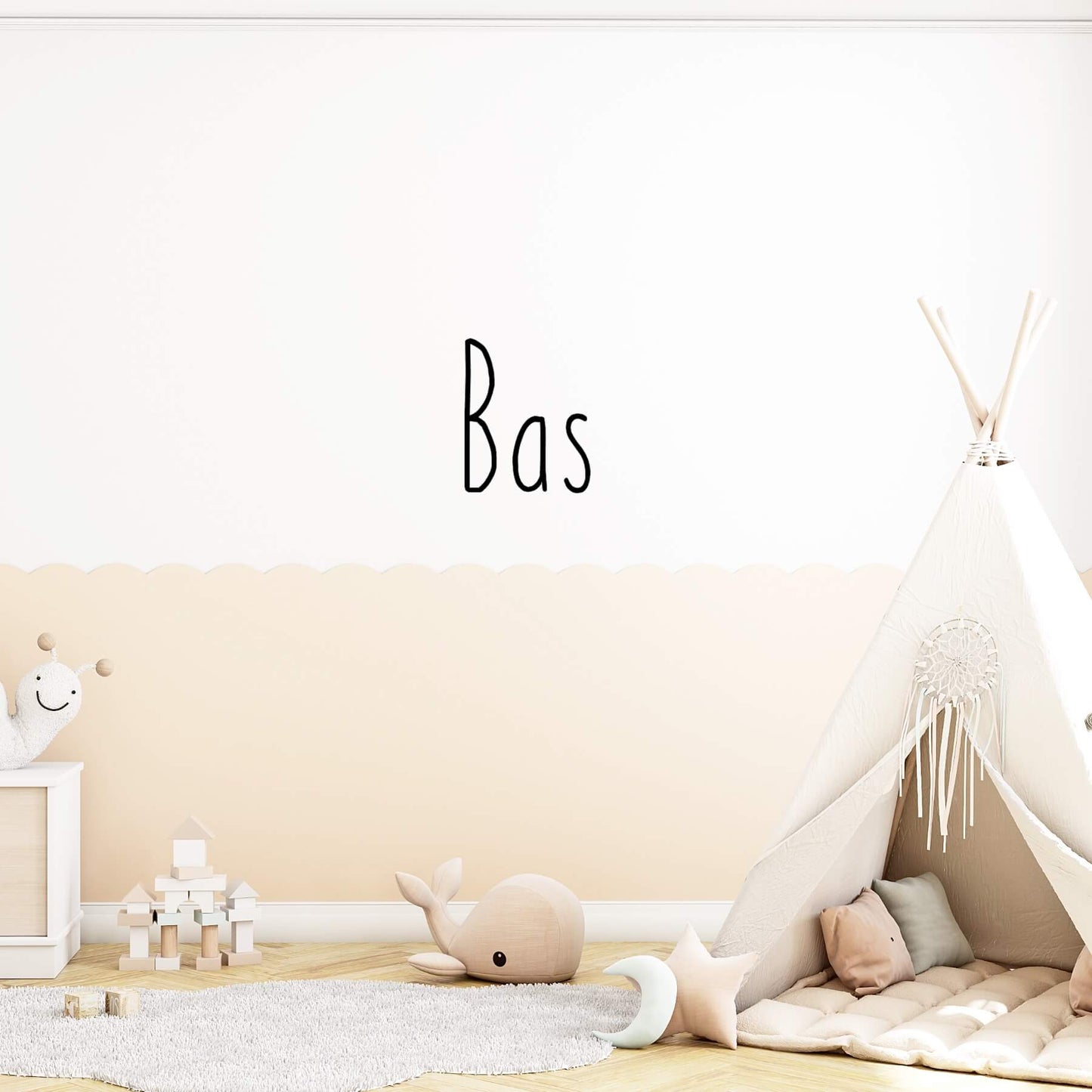 Naamsticker Bas