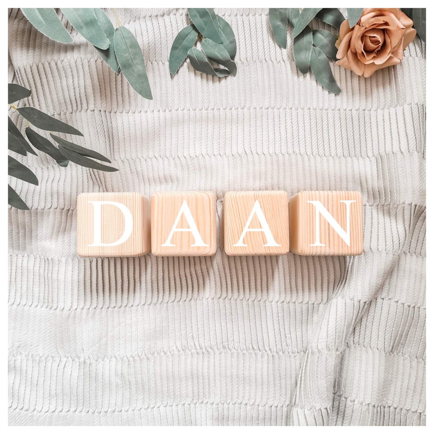 Houten Naamblokken | 4 Letters