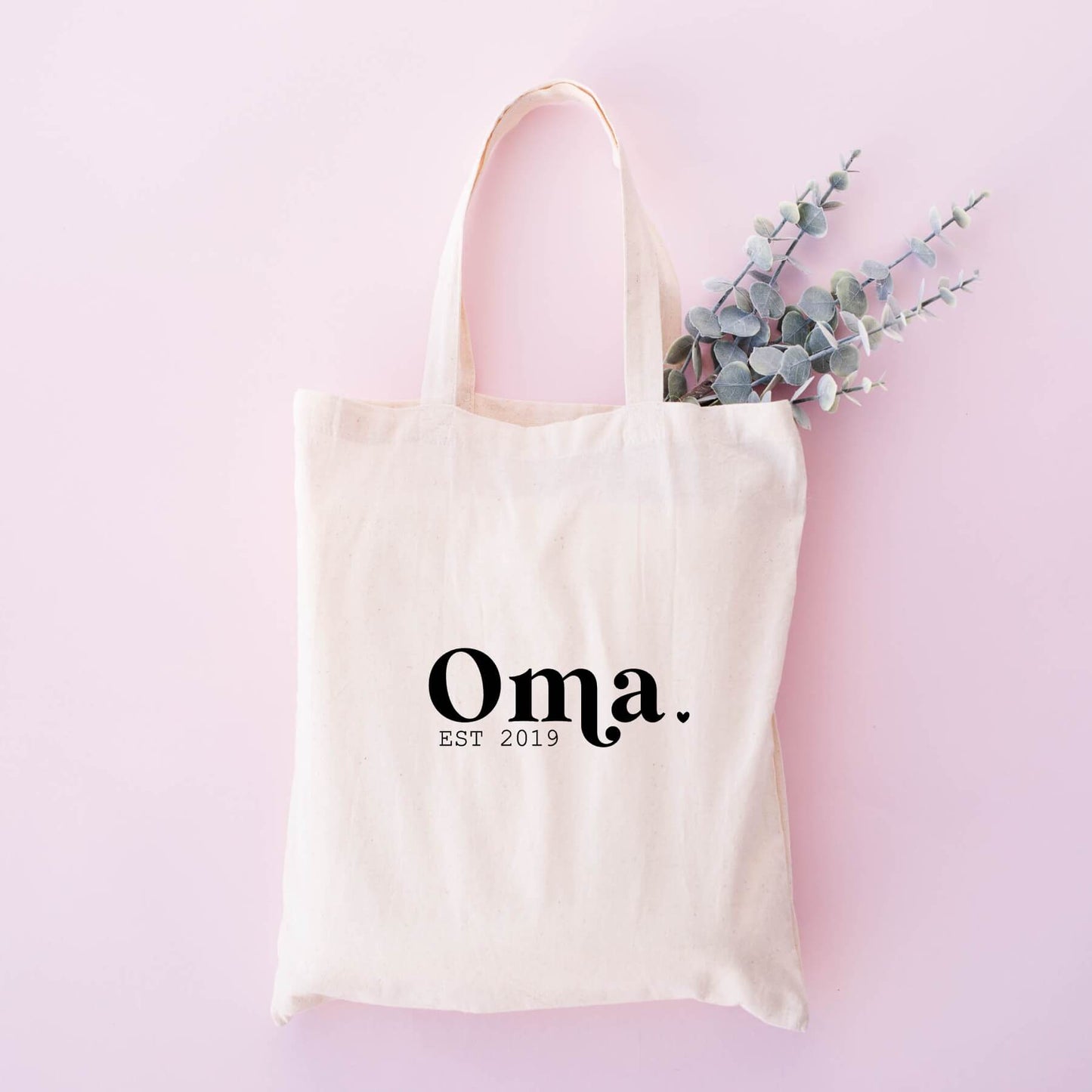 Tote Bag oma est jaartal