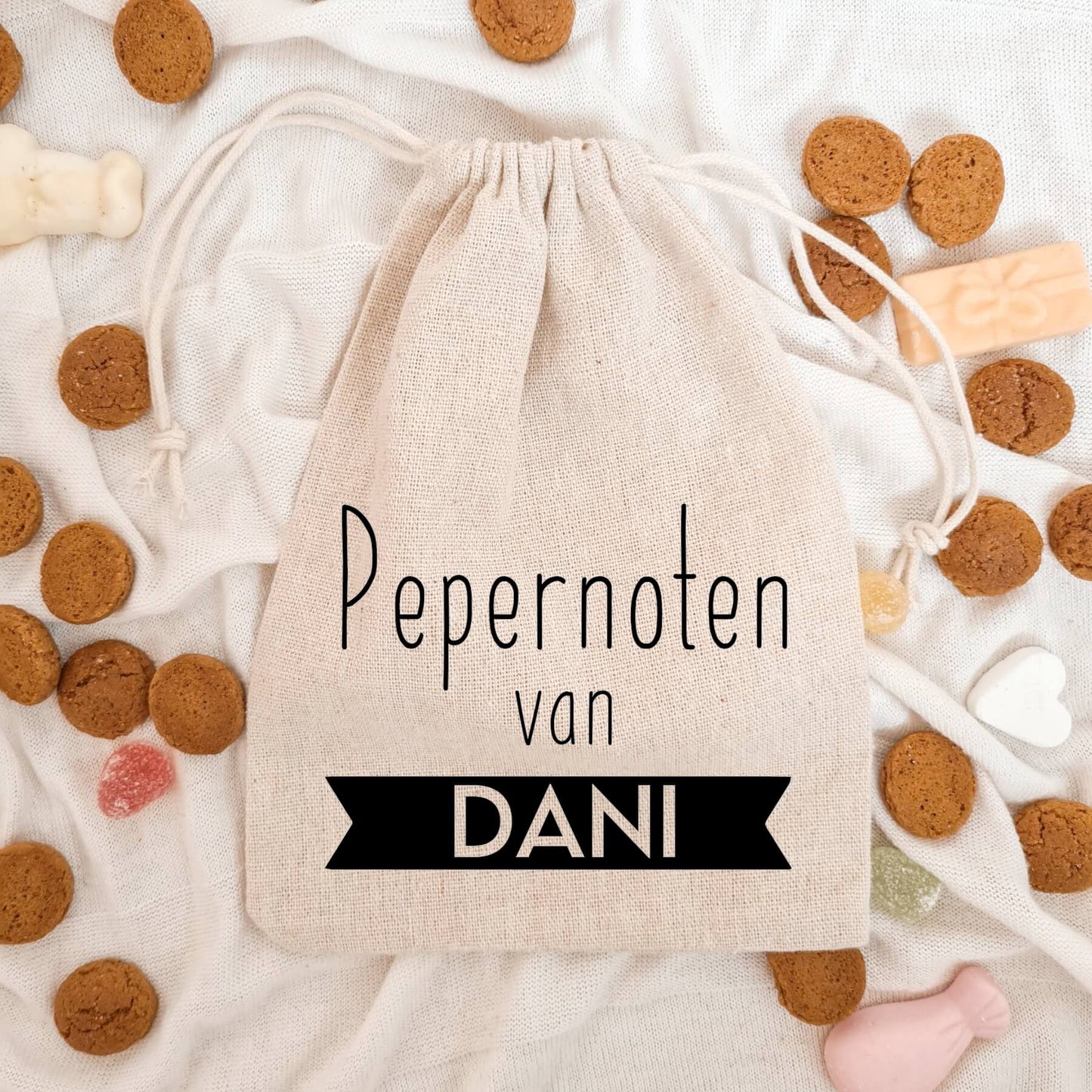pepernotenzakje met naam pepernoten van