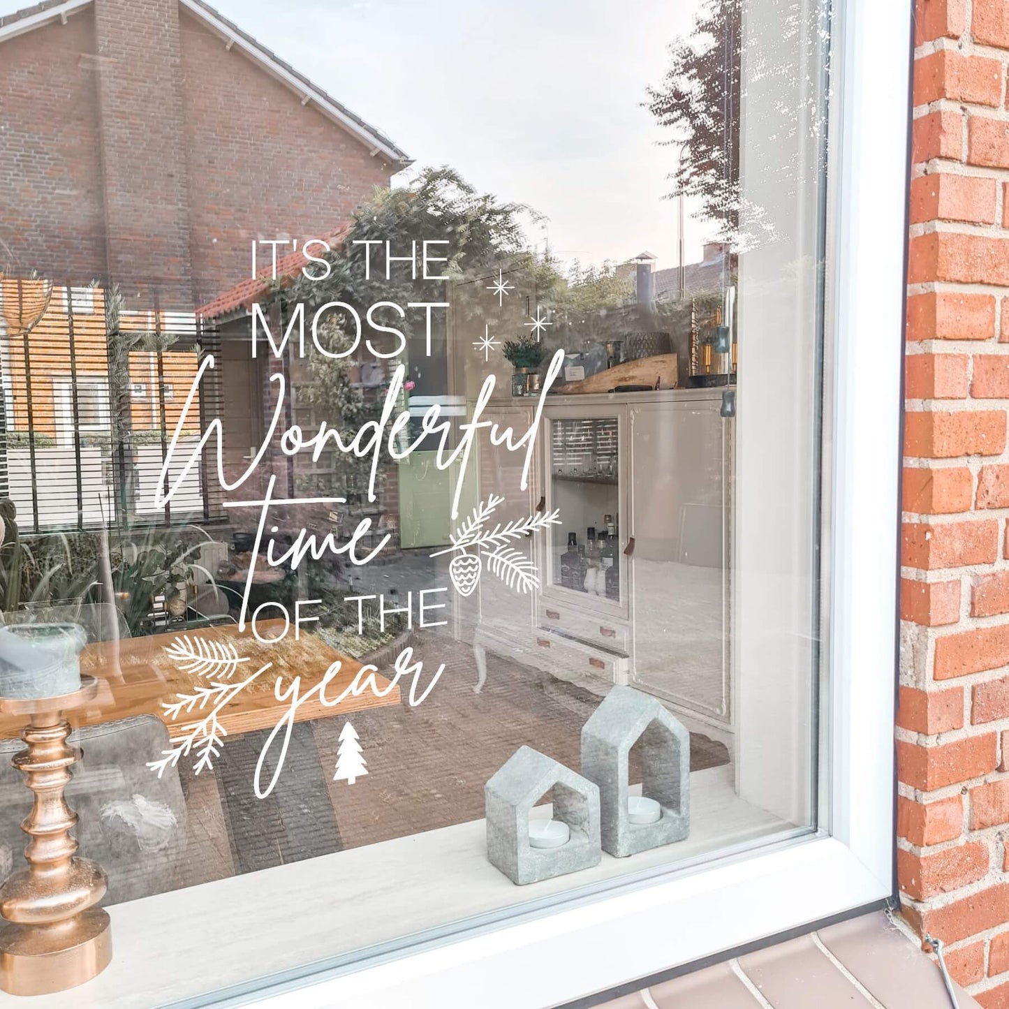 Raamsticker Its the most wonderful time of the year