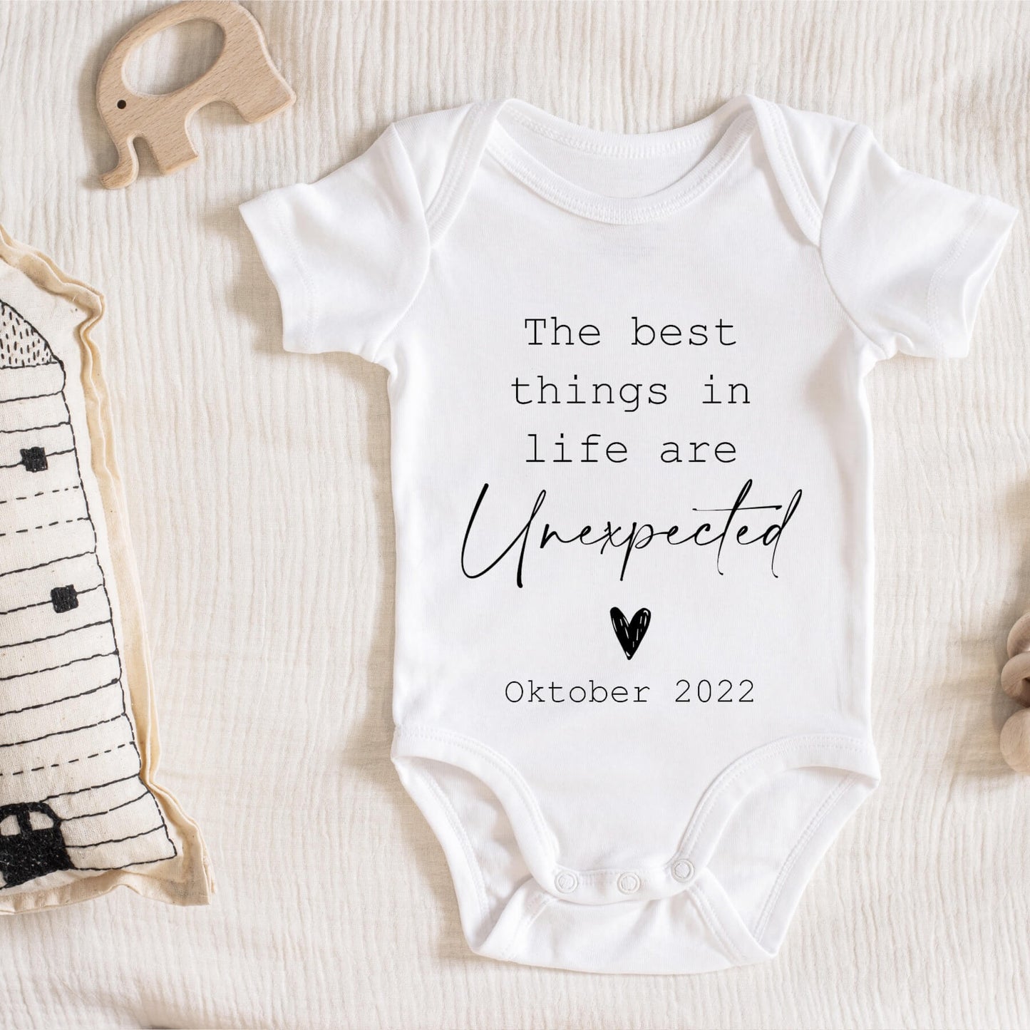 Zwangerschapsaankondiging Rompertje | The Best Things In Life