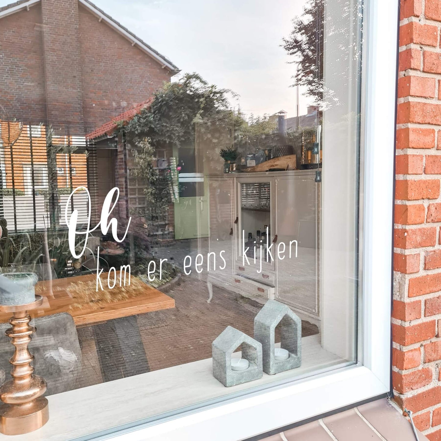 raamsticker oh kom er eens kijken