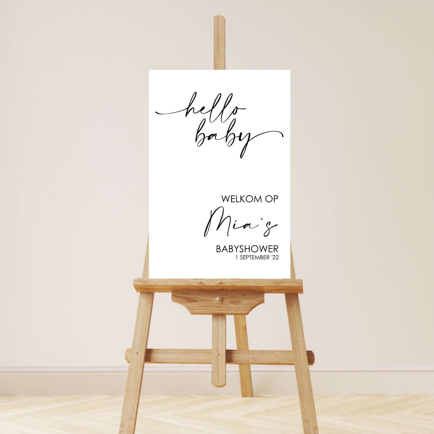 Welkomstbord Babyshower | Hello Baby | Amalfi