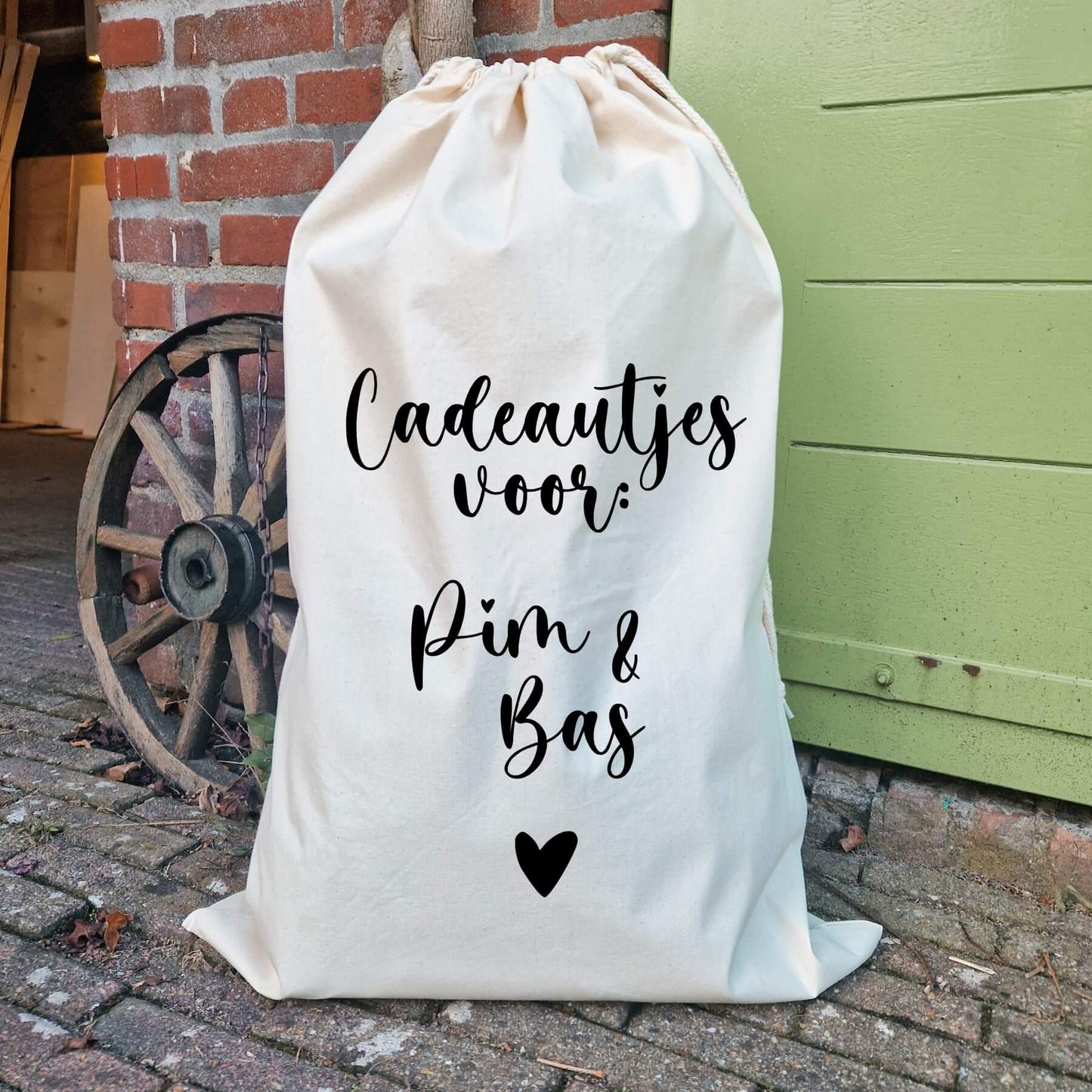 zak van sinterklaas met naam