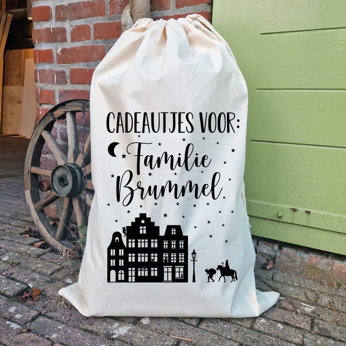 Katoenen cadeauzak sinterklaas cadeautjes voor