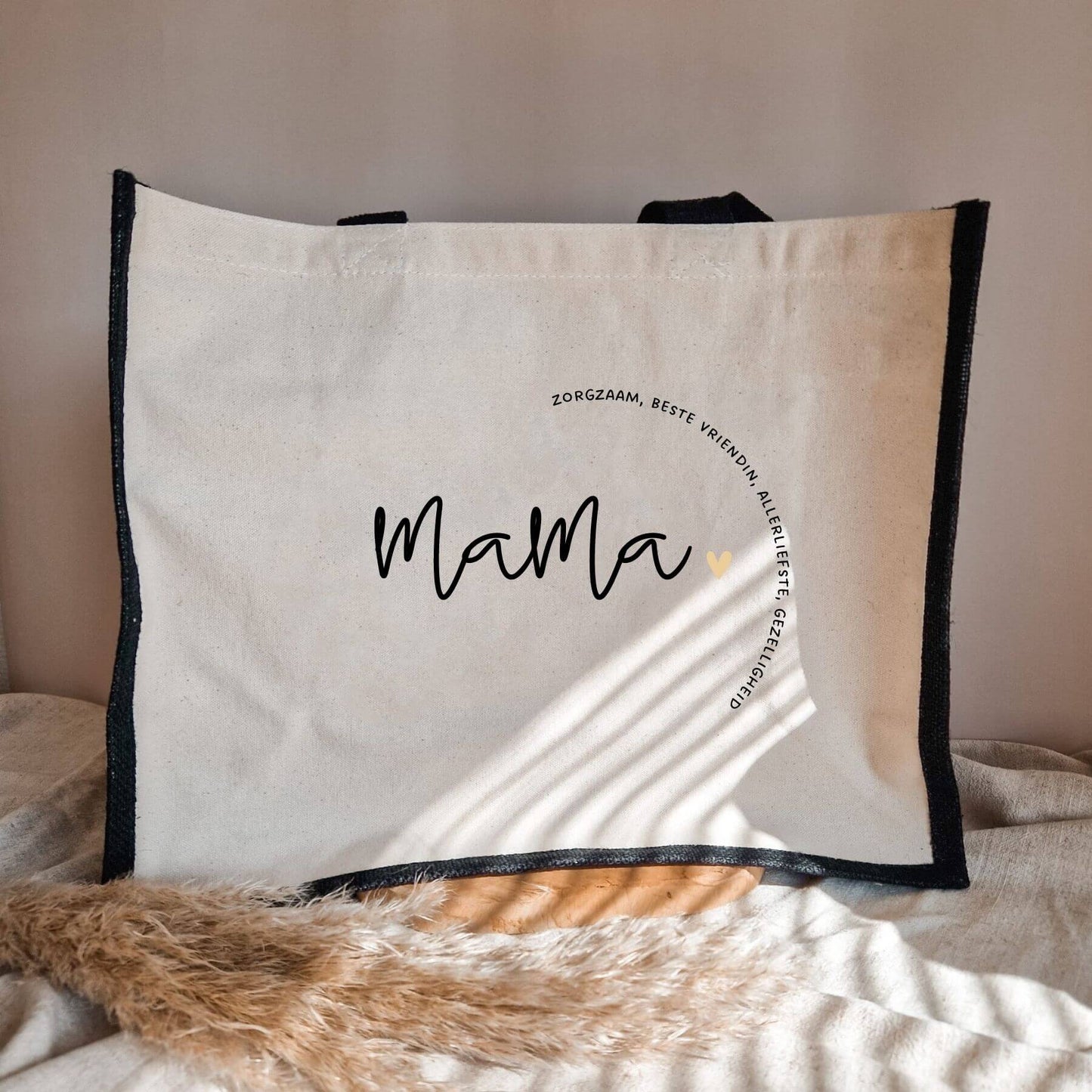Chique Tas | Mama/Oma Met Lieve Woorden | Halve Cirkel
