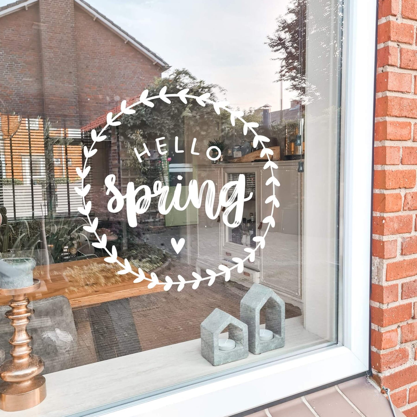 Raamsticker Lente | Hallo Lente | Hello Spring