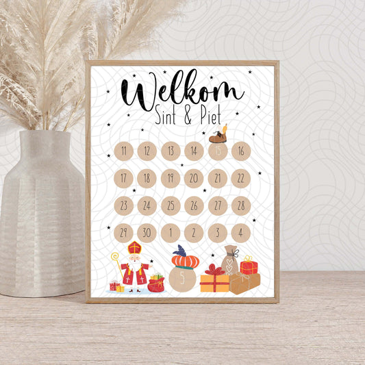 aftelkalender sinterklaas 2025 printable