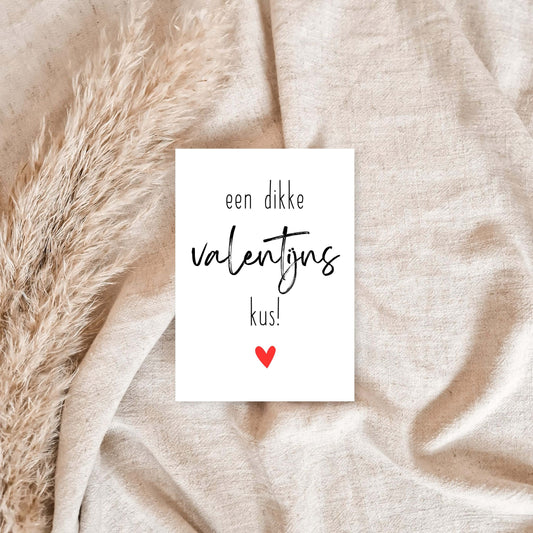 Valentijnskaart | Dikke Valentijns Kus