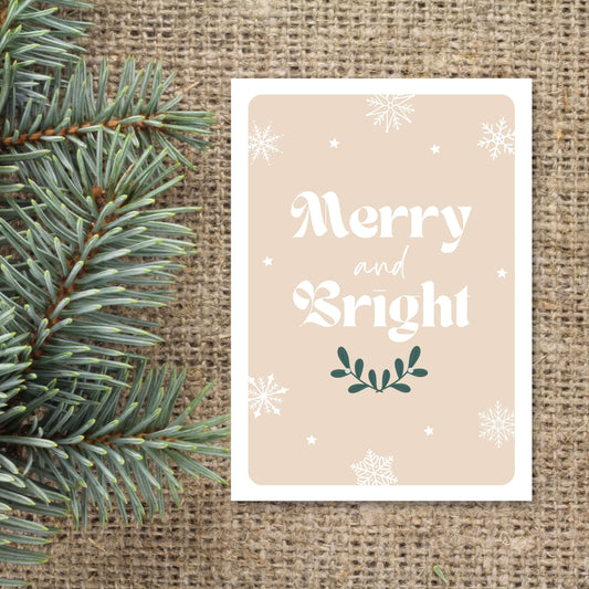 Christelijke Kerstkaart | Merry and Bright