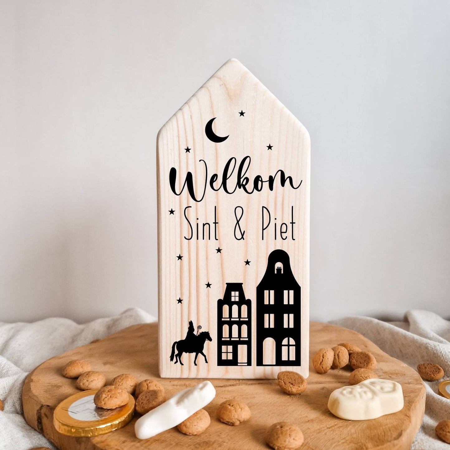 Houten Sinterklaas Huisje | Welkom Sint & Piet | Huisjes