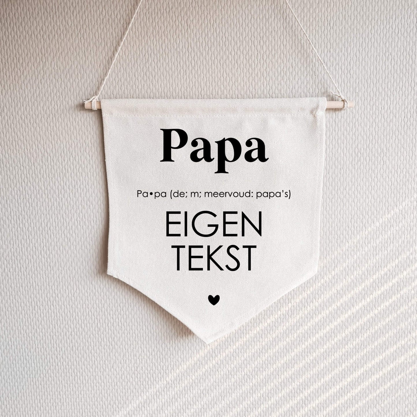 Banner | Papa/Opa Woordenboek | Eigen Tekst