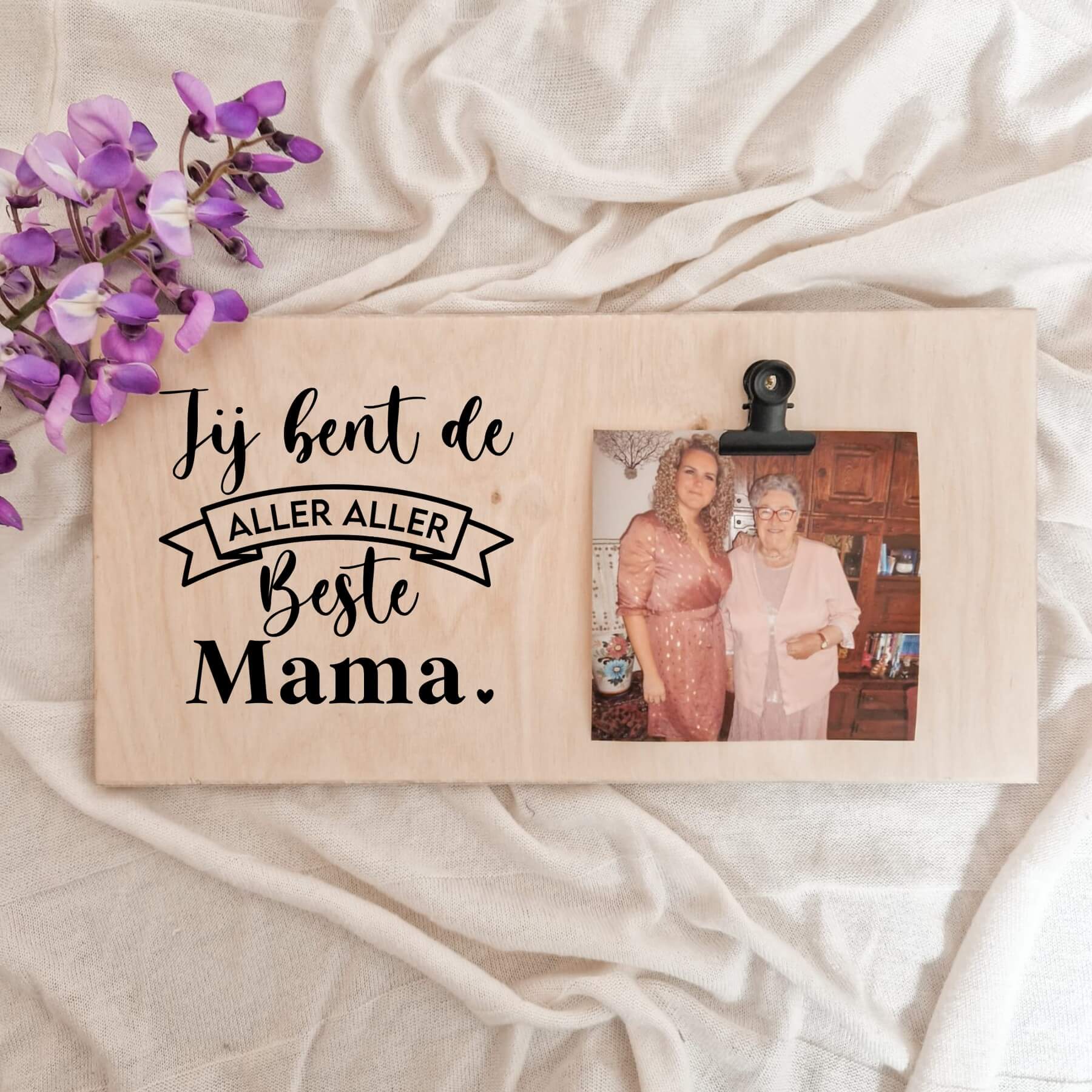 Fotoplank Moederdag jij bent de aller aller beste mama