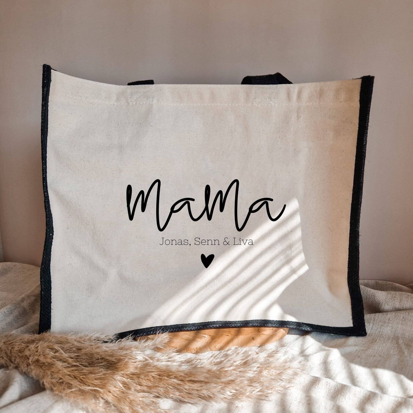 Chique Tas | Mama/Oma Met Namen & Hartje